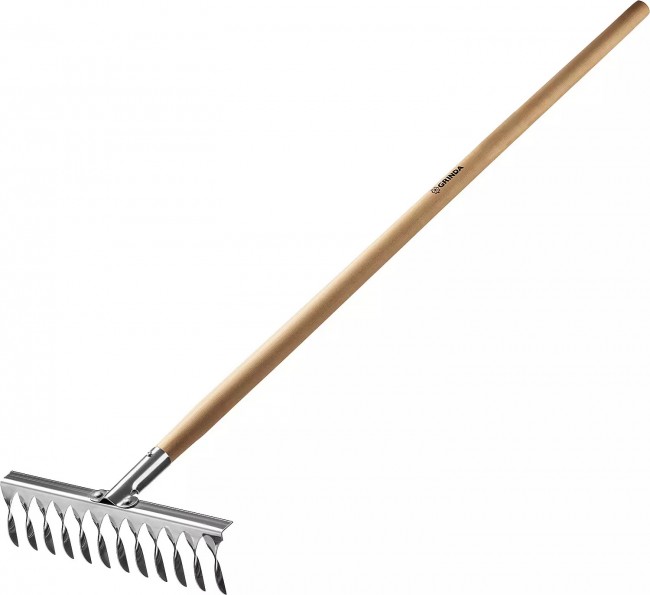 Грабли GRINDA PROLine из нержавеющей стали, 12 витых зубцов, 39481-12 Грабли GRINDA PROLine из нержавеющей стали, 12 витых зубцов, 39481-12