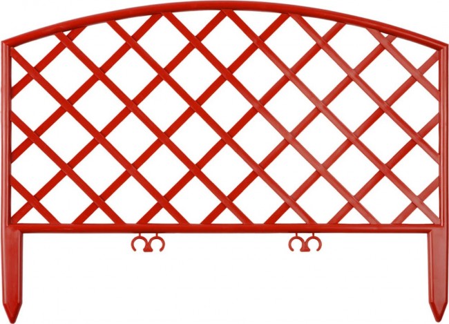 Забор декоративный GRINDA "ПЛЕТЕНЬ", 24x320 см, терракот 422207-T