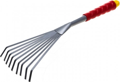 Грабельки GRINDA веерные с плоскими зубцами, из углеродистой стали с коннекторной системой, 420 мм 8-421453_z01 Грабельки GRINDA веерные с плоскими зубцами, из углеродистой стали с коннекторной системой, 420 мм 8-421453_z01