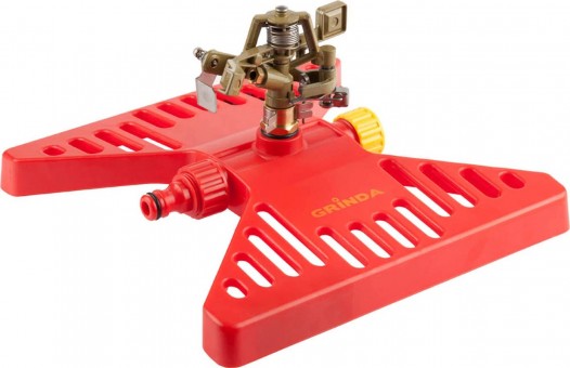 Распылитель GRINDA "Бабочка" 350 м2 полив, на подставке, импульсный, латунный 8-427659_z01