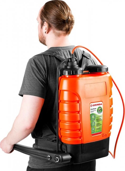 Опрыскиватель GRINDA ранцевый, с телескопическим алюминиевым удлинителем, 15 л 425216 Опрыскиватель GRINDA ранцевый, с телескопическим алюминиевым удлинителем, 15 л 425216