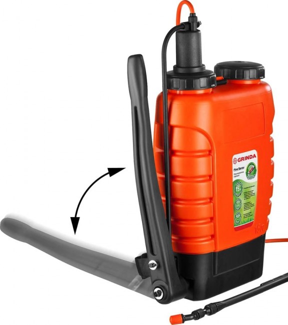 Опрыскиватель GRINDA ранцевый, с телескопическим алюминиевым удлинителем, 15 л 425216 Опрыскиватель GRINDA ранцевый, с телескопическим алюминиевым удлинителем, 15 л 425216
