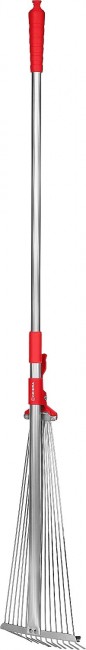 Грабли GRINDA GХ-30 веерные, с алюминиевым черенком, регулируемые, 1240 мм 8-421867_z03