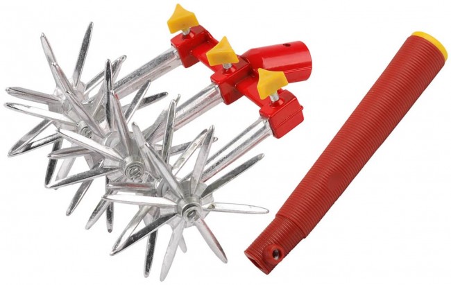 Культиватор GRINDA дисковый, со съемной ручкой, звездочный 8-421888_z01 Культиватор GRINDA дисковый, со съемной ручкой, звездочный 8-421888_z01