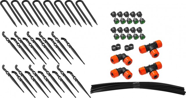 Расширительный комплект GRINDA для системы капельного полива от водопровода, на 20 растений 425271