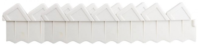 Ограждение GRINDA для клумб, 288 см, белый 8-422305_z01 Ограждение GRINDA для клумб, 288 см, белый 8-422305_z01