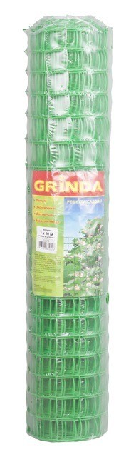 Решетка садовая GRINDA, 1х10 м, ячейка 60х60 мм, зеленый 422275 Решетка садовая GRINDA, 1х10 м, ячейка 60х60 мм, зеленый 422275