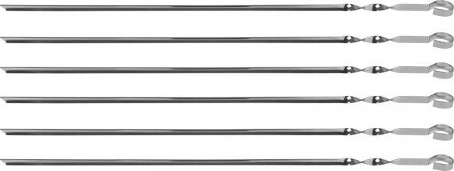 Шампуры GRINDA BARBECUE, угловые, в чехле, 600 мм, 6 шт 427751 Шампуры GRINDA BARBECUE, угловые, в чехле, 600 мм, 6 шт 427751