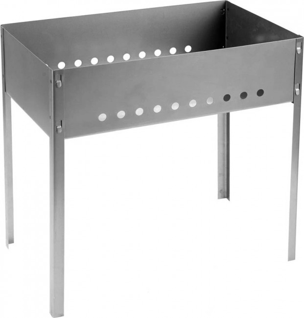 Мангал GRINDA BARBECUE, толщина 0.8 мм, в коробке, 500х300х500 мм 427782