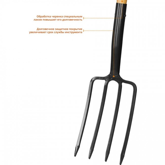 Вилы GRINDA PROLine, с деревянным черенком, 280x180x1500 мм 39725