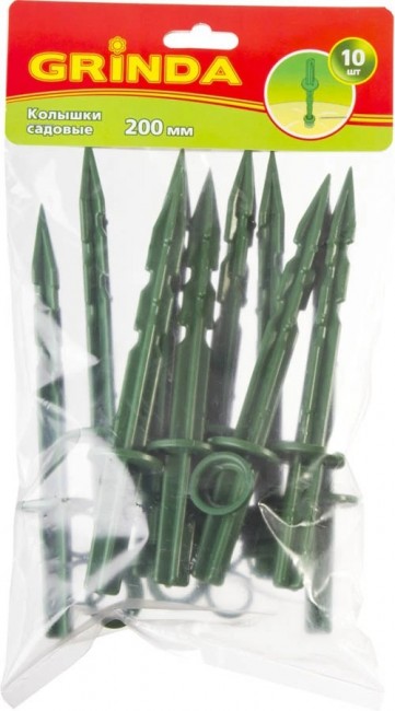 Колышки садовые GRINDA 200 мм, 10 шт 422319 Колышки садовые GRINDA 200 мм, 10 шт 422319