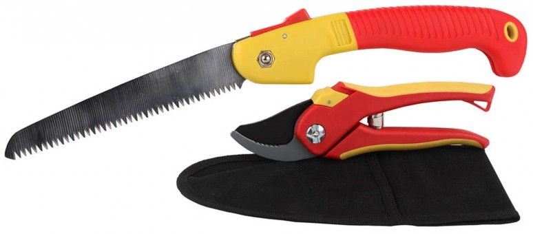 Набор GRINDA садовый: секатор, ножовка складная, нейлоновый чехол, 3 предмета 8-423251-H3_z01