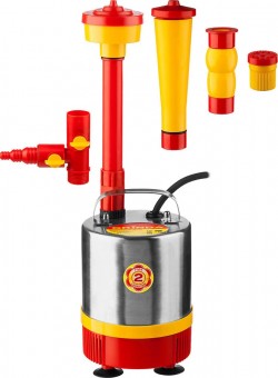 Насос GRINDA GFPP-29-2.3 фонтанный д/чистой воды, нерж. сталь, 3 насадки, пропуск. способ. 1750 л/ч, высота подачи воды 2,3 м, 50 Вт 