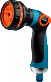 Пистолет поливочный GRINDA PROLine S-8, 8 режимов, двухкомпонентный с регулятором напора 429100 Пистолет поливочный GRINDA PROLine S-8, 8 режимов, двухкомпонентный с регулятором напора 429100