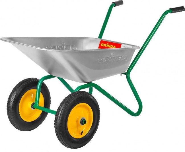 Тачка садовая GRINDA GB-2, 80 л, 120 кг, двухколесная 422400_z01
