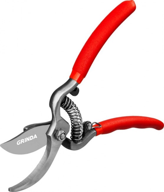 Секатор GRINDA G-1 мини, цельнокованый, плоскостной, 150 мм 423101