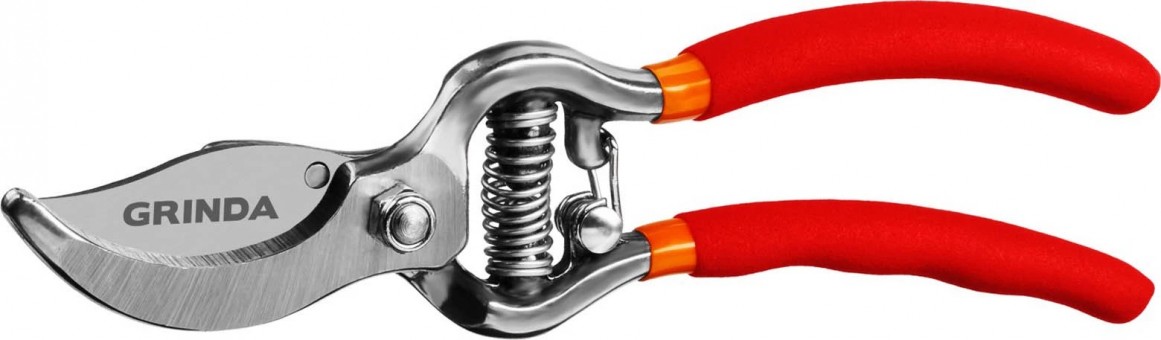 Секатор GRINDA G-1 мини, цельнокованый, плоскостной, 150 мм 423101 Секатор GRINDA G-1 мини, цельнокованый, плоскостной, 150 мм 423101