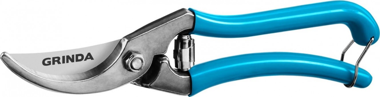 Секатор GRINDA PROLine P-10 цельнокованый, плоскостной, 210 мм 423410 Секатор GRINDA PROLine P-10 цельнокованый, плоскостной, 210 мм 423410