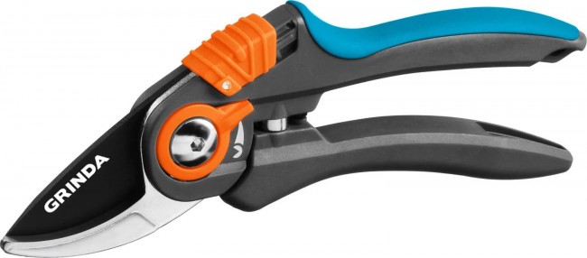 Секатор GRINDA PROLine P-59 с двухкомпонентными рукоятками, плоскостной, 210 мм 423459 Секатор GRINDA PROLine P-59 с двухкомпонентными рукоятками, плоскостной, 210 мм 423459