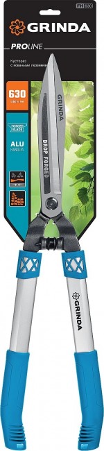 Кусторез GRINDA PROLine FH-630 с коваными лезвиями, с алюминиевыми рукоятками, 630 мм 423792 Кусторез GRINDA PROLine FH-630 с коваными лезвиями, с алюминиевыми рукоятками, 630 мм 423792
