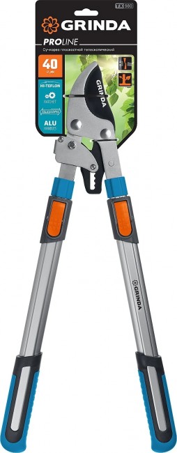 Сучкорез GRINDA TX-980 телескопический, с храповым механизмом, плоскостной 424515