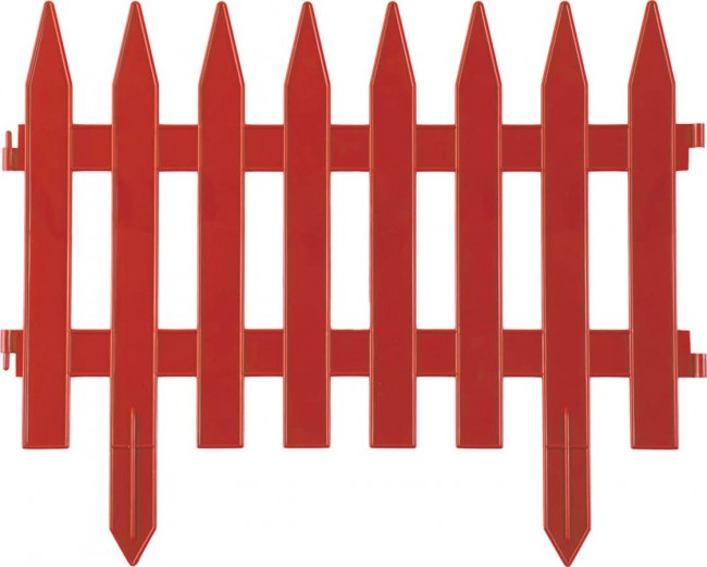 Забор декоративный GRINDA "КЛАССИКА", 28x300 см, терракот 422201-T
