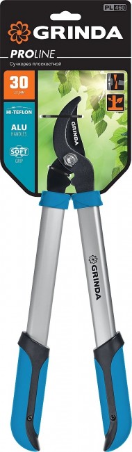 Сучкорез GRINDA PROLine PL-460, малый, плоскостной, с алюминиевыми рукоятками 424518 Сучкорез GRINDA PROLine PL-460, малый, плоскостной, с алюминиевыми рукоятками 424518