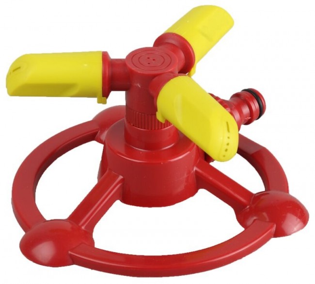 Распылитель GRINDA GR-B, 90 м2 полив, на подставке, 3 сопла, круговой, пластиковый 8-427608_z01